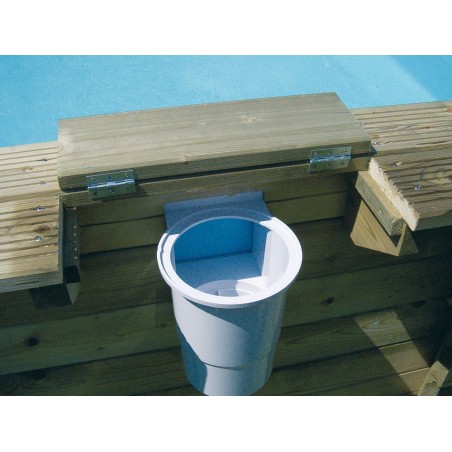 Piscine Ronde Ocea 430x120 liner bleu