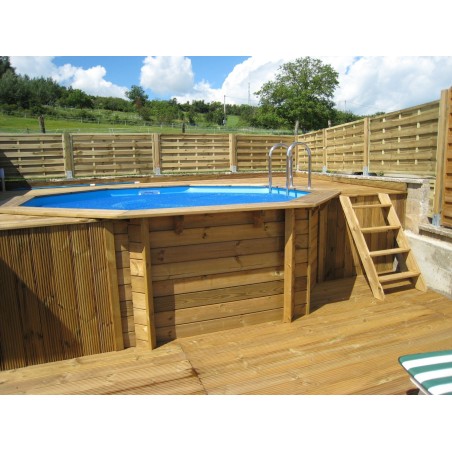 Piscine Ronde Ocea 430x120 liner bleu