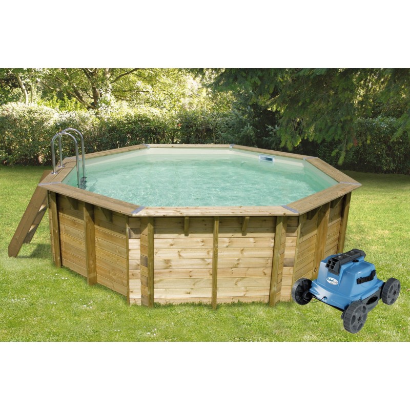 Piscine Azura 510x120 liner beige + Robot