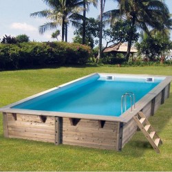 Piscine Linéa 650x350x140 liner beige