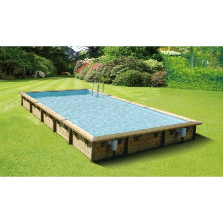 Piscine Linéa 800x500x140 liner bleu