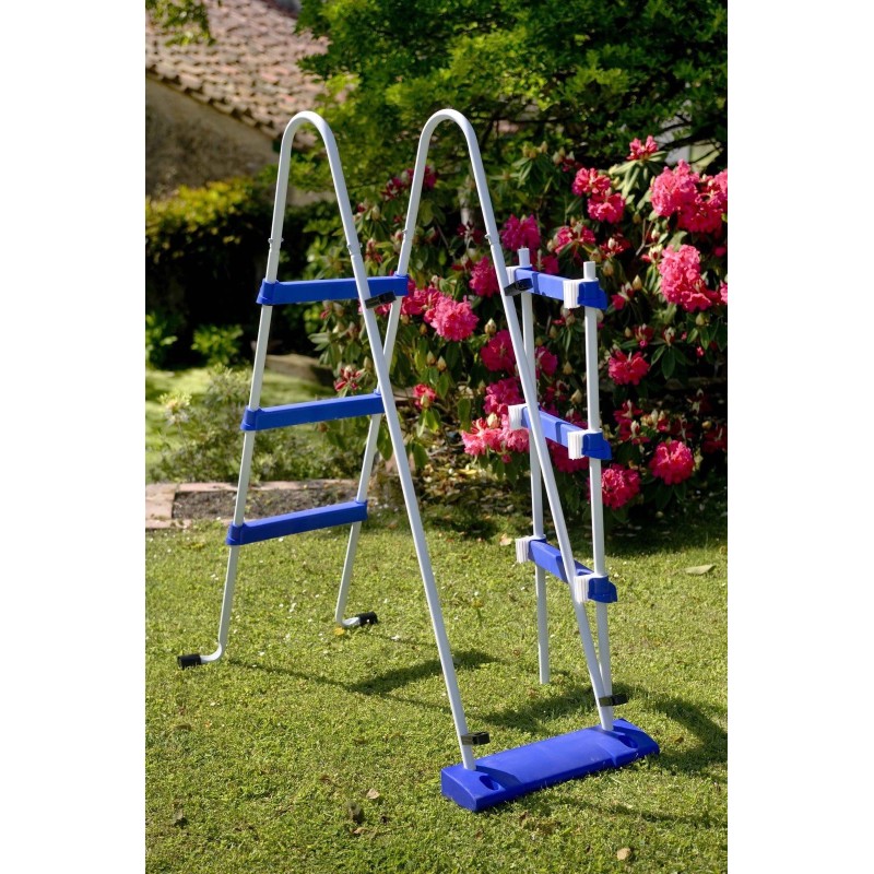 Piscine hors sol acier blanc 300 x 120