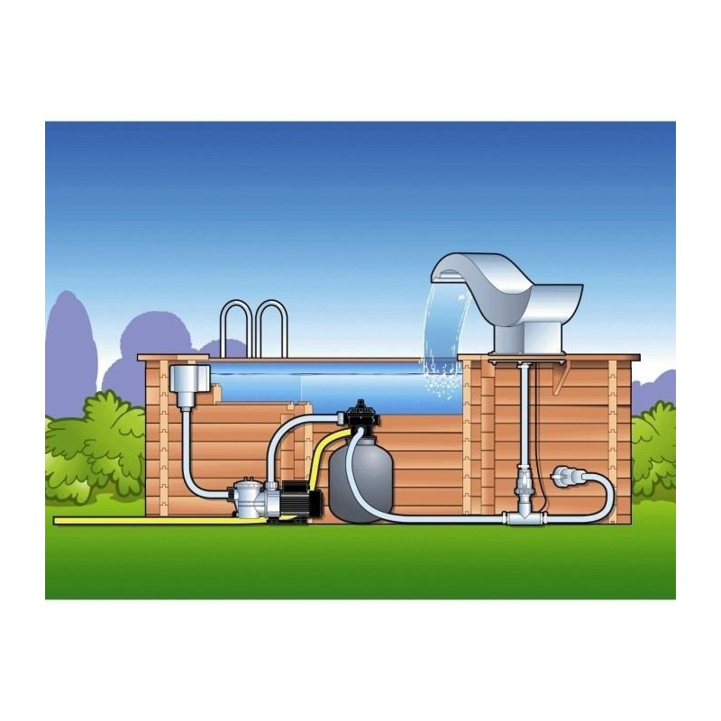 Cascade piscine Birdie LED