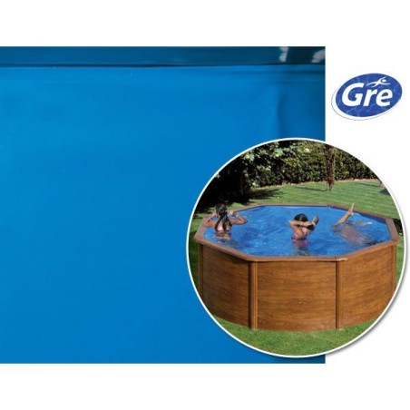 Liner bleu Ø 5,5 x 1,32 m Gre Pool pour piscine ronde