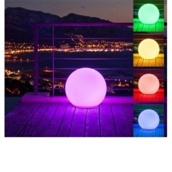 Boule LED lumineuse multicolore Ø 60 cm branché sur secteur