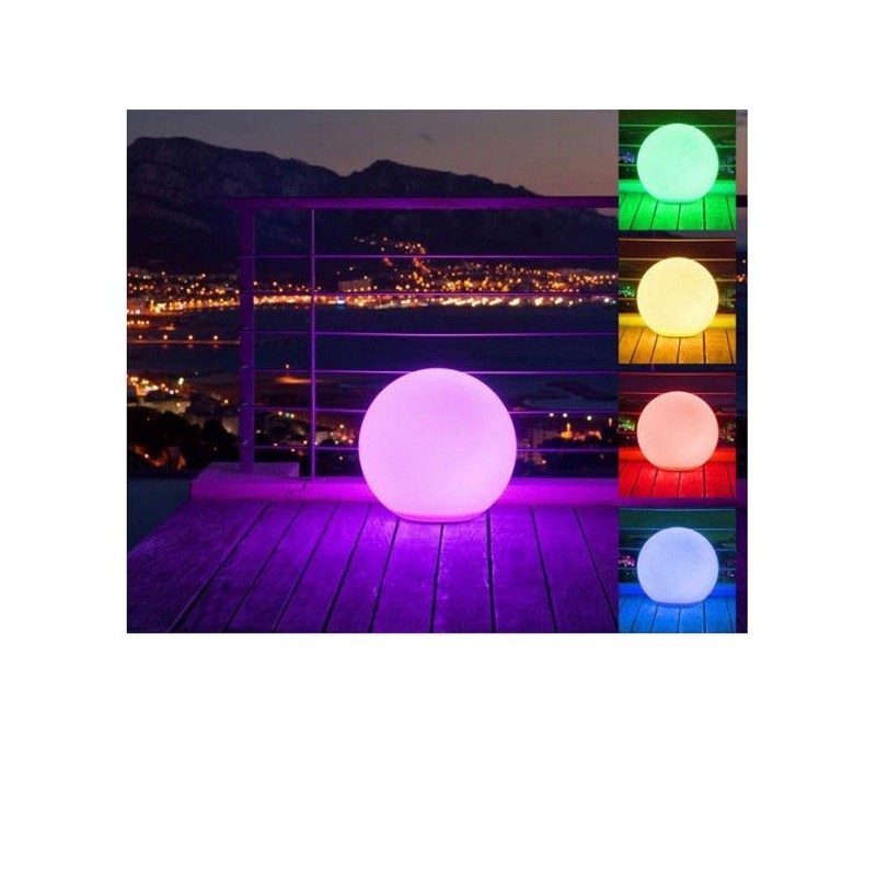 Boule LED lumineuse multicolore Ø 60 cm branché sur secteur