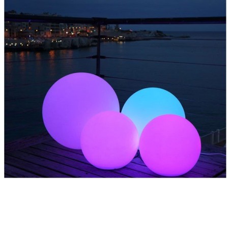 Boule LED lumineuse multicolore Ø 40 cm sur batterie