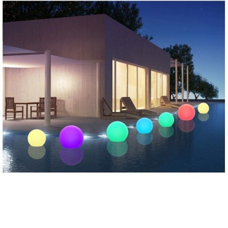 Boule LED lumineuse multicolore Ø 40 cm sur batterie