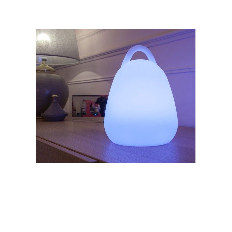 Baladeuse LED lumineuse multicolore 18 x 18 x 25 cm sur batterie