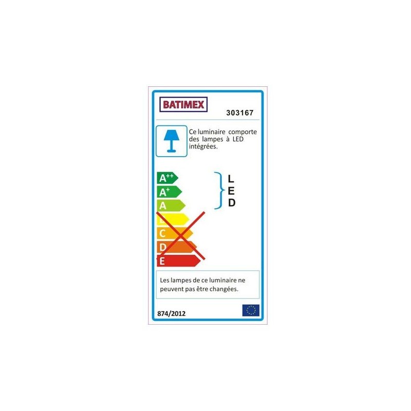 Cube LED lumineux multicolore 40 x 40 x 40 cm sur batterie