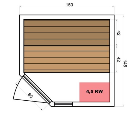 Sauna à vapeur Zen – 3/4 places