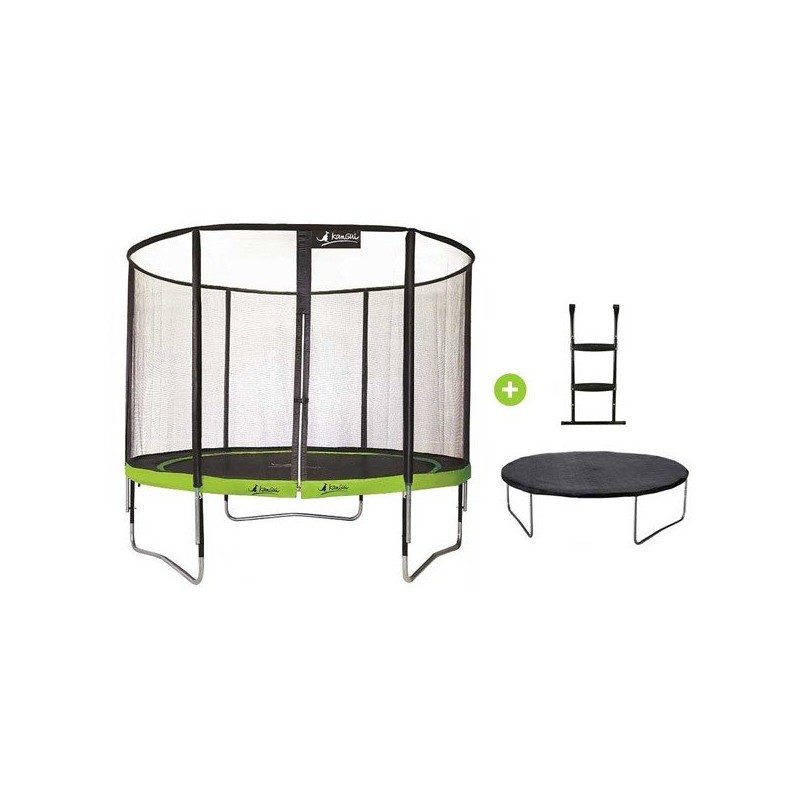 Trampoline Punchi Aloe 300 - Ø 3 m, échelle et couverture