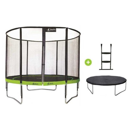 Trampoline Punchi Aloe 300 - Ø 3 m, échelle et couverture Trampoline Punchi Aloe 300 - Ø 3 m, échelle et couverture