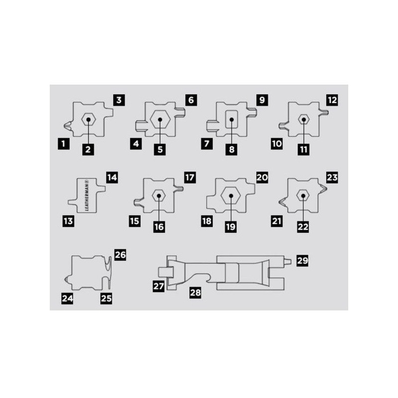 Bracelet Tread 29 outils Leatherman