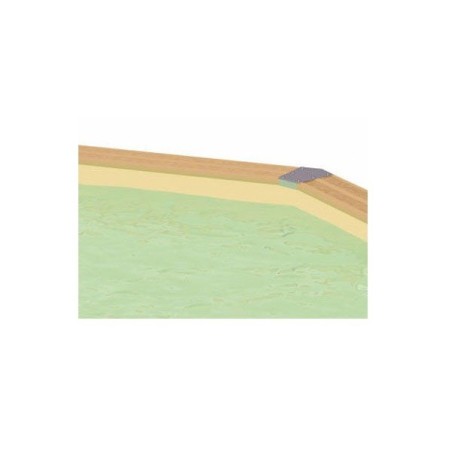 Liner beige piscine Azura 350x505 Ubbink
