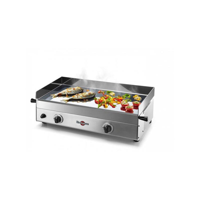 Plancha électrique Design double 2 brûleurs de 1.8 kW - GECIG2AO