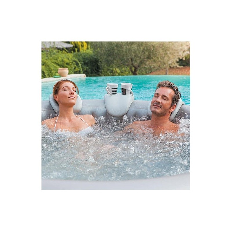 2 appuie-têtes et porte gobelet Netspa