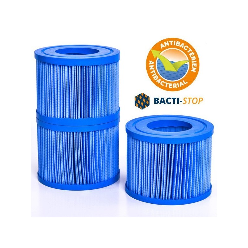 Cartouches (x3) anti-bactériennes Vita Premium Netspa