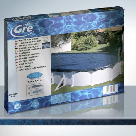 Bâche hiver ovale 610 x 375 Bâche hiver ovale 610 x 375