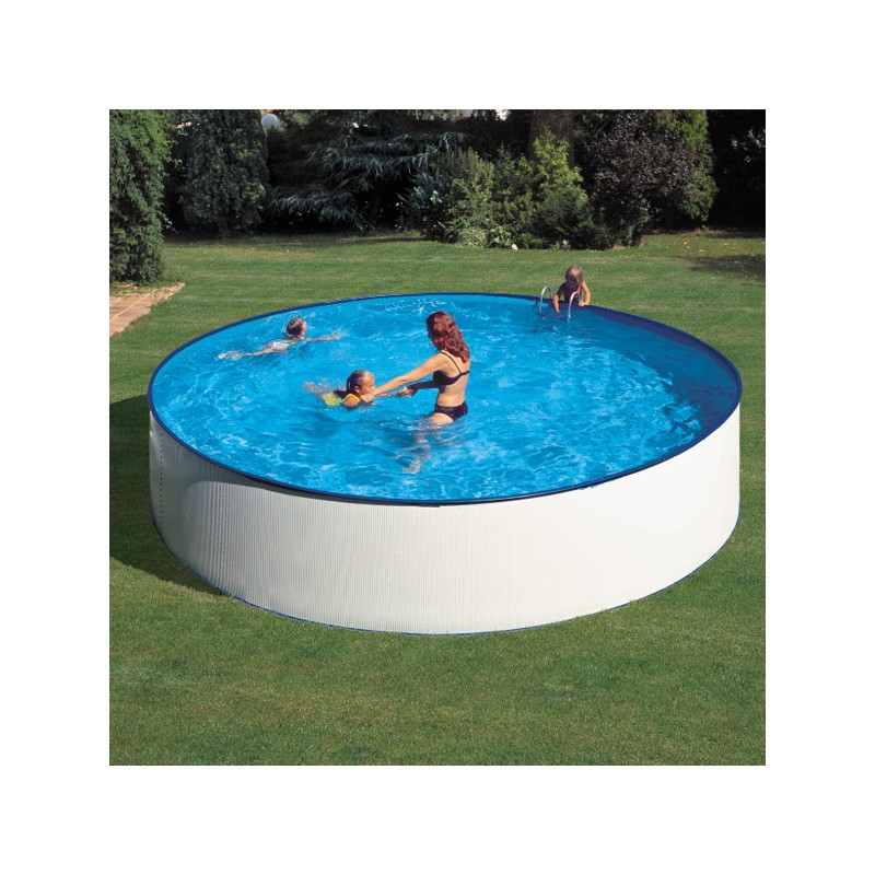 Piscine hors sol acier ronde Lanzarote filtration cartouche