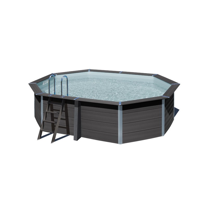 Piscine hors sol ovale en composite