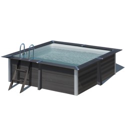 Piscine hors sol carrée composite 326 x 326 x 96 cm
