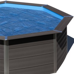 Bache à bulles pour piscine composite carrée 326cm