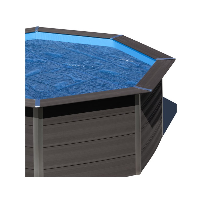 Bache à bulles pour piscine composite octogonale 410cm