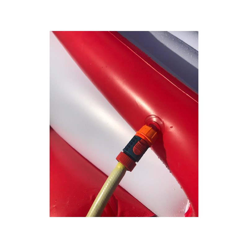 Toboggan gonflable hydrojet