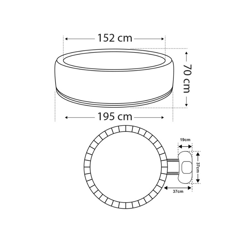 Spa gonflable Boa Netspa 5/6 places