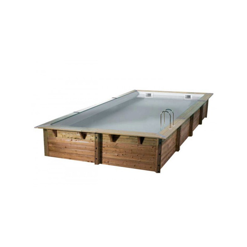 Piscine Linéa 800x500x140 liner gris