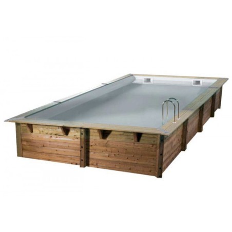 Piscine Linéa 800x500x140 liner gris