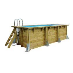 Piscine bois Azura 250 x 450 x H. 126cm