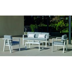 Salon de jardin aluminium Azores 5 places