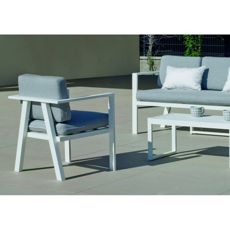 Salon de jardin aluminium Azores 5 places