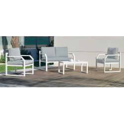 Salon de jardin aluminium Genova 4 places