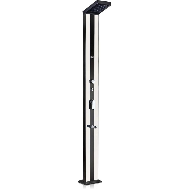 Douche solaire carrée aluminium 38L 