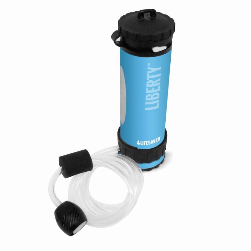 Bouteille purificateur d'eau Liberty Lifesaver bleu