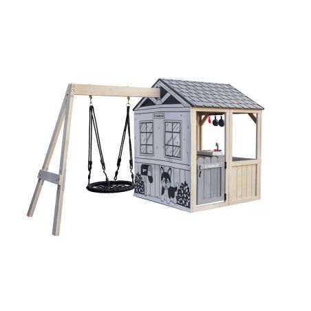 Maison en bois pour enfants avec balançoire Savannah