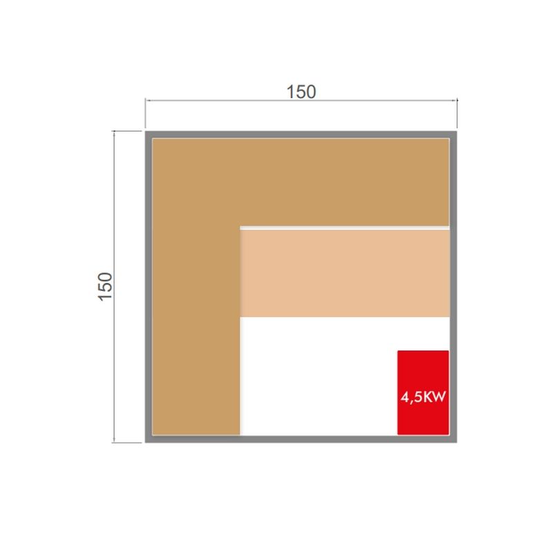 Sauna vapeur Sense 4 places