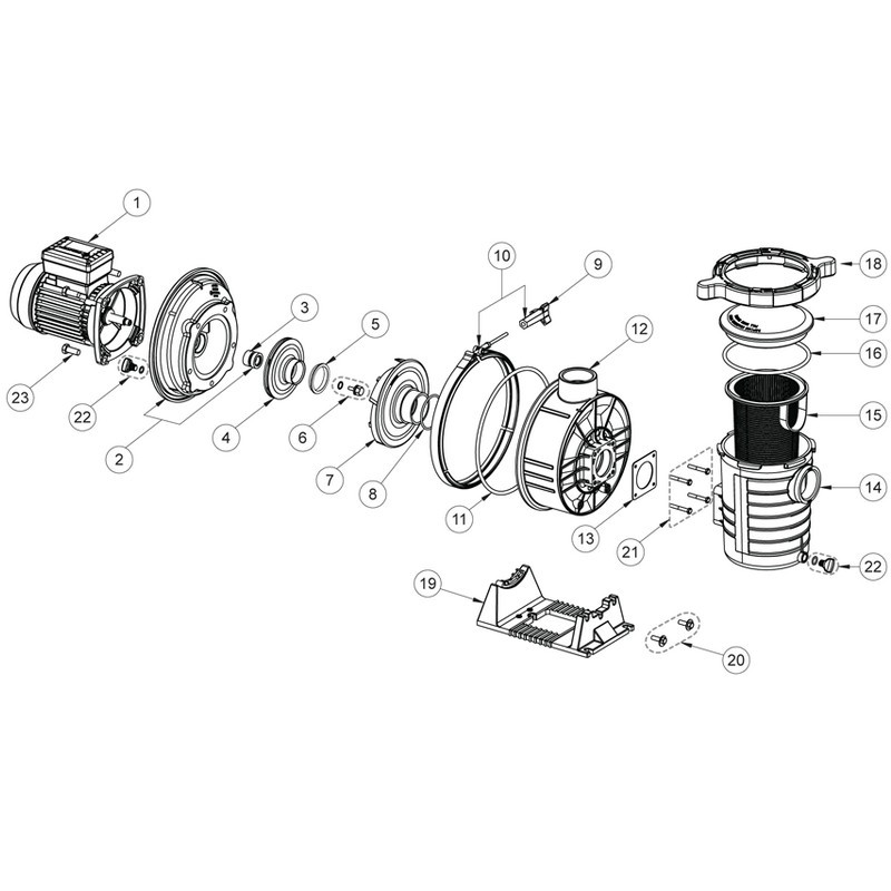 15 - Panier pour pompe Pentair Ultraflow