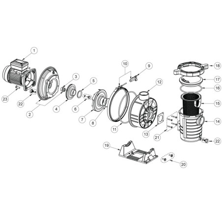15 - Panier pour pompe Pentair Ultraflow