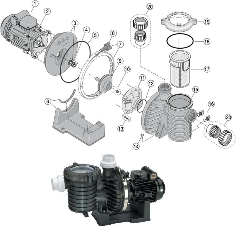 17 - Panier pompe STA RITE 5P6R