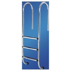 Echelle droite 3 marches inox