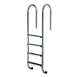 Echelle droite 4 marches inox