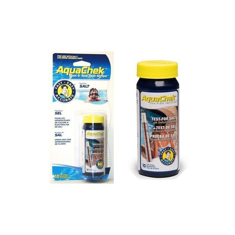 Bandelettes Aquachek analyse eau salée