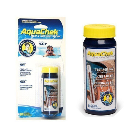 Bandelettes Aquachek analyse eau salée