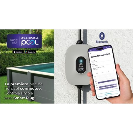 Piscine hors sol rectangle en composite