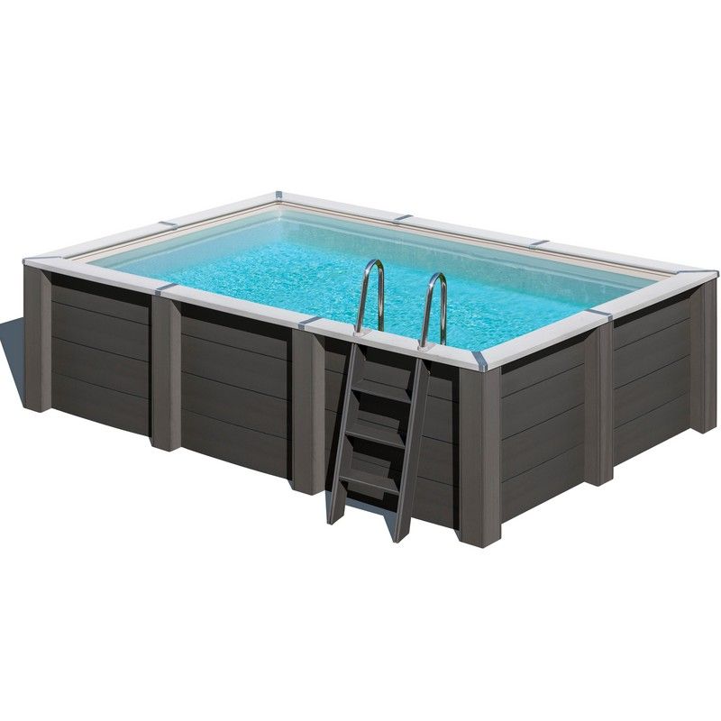 Piscine hors sol rectangle en composite