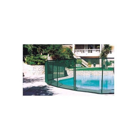 Barrière piscine Beethoven verte piquets verts